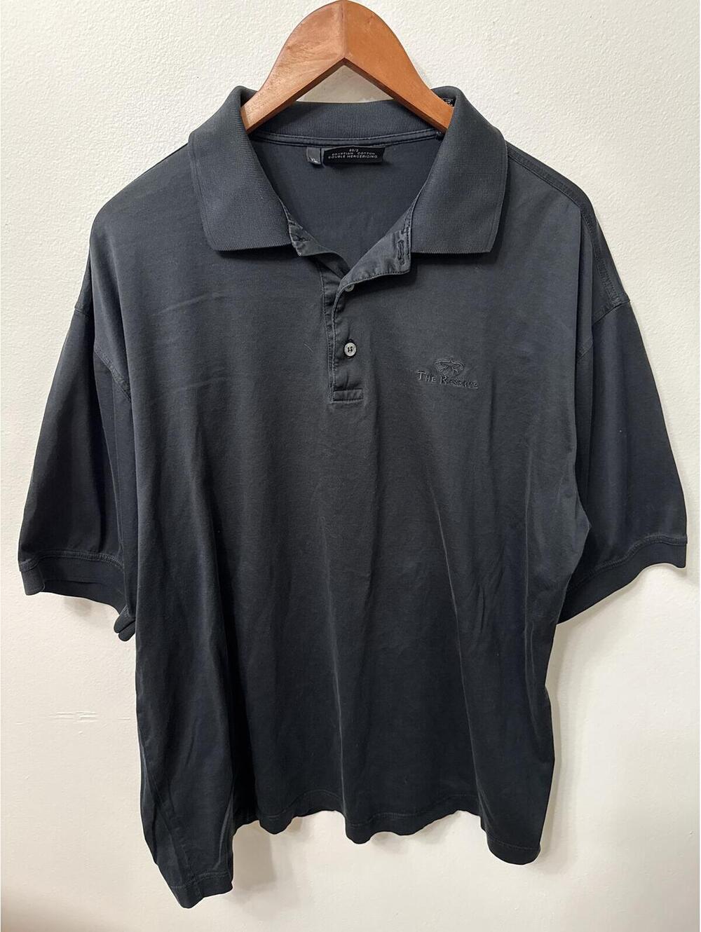 Arturo Garibaldi Italian Wear Polo Shirt XL Black Egyptian Cotton Made Italy